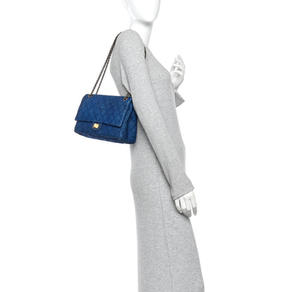 Chanel Denim Quilted 2.55 Reissue 226 Double Flap Blue 2 of 13