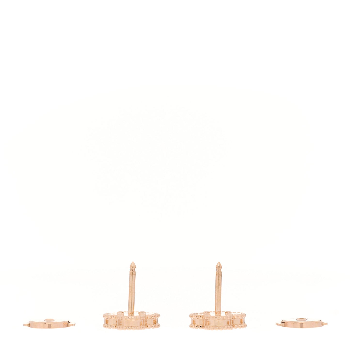 18K Rose Gold Carnelian Sweet Alhambra Earrings