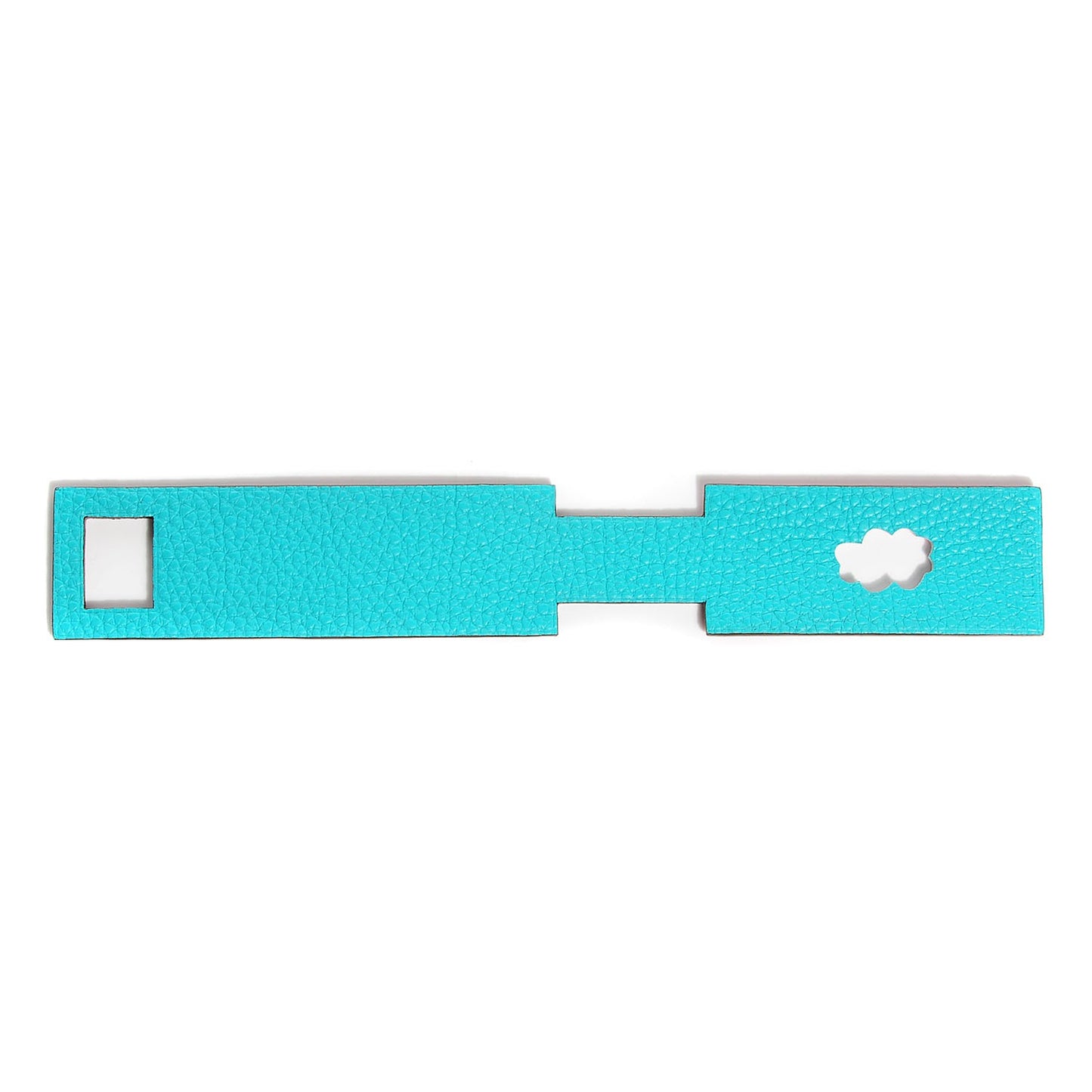 Togo Chevre Mysore Petit H Luggage Tag Rose Confetti Lagon