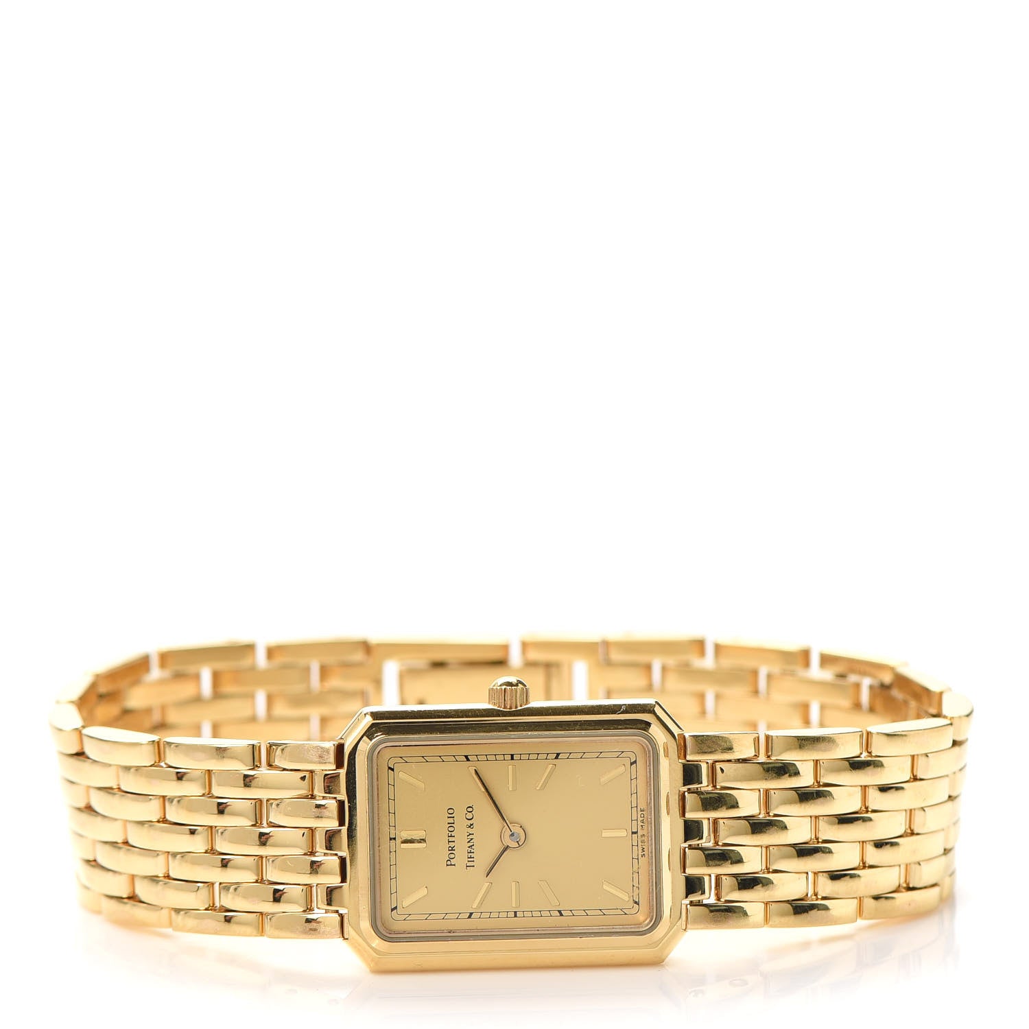 Tiffany Stainless Steel 19mm Portfolio Quartz Watch Gold 2 of 6
