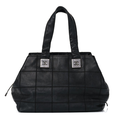Chanel Caviar Square Stitched Tote Black 1 of 23