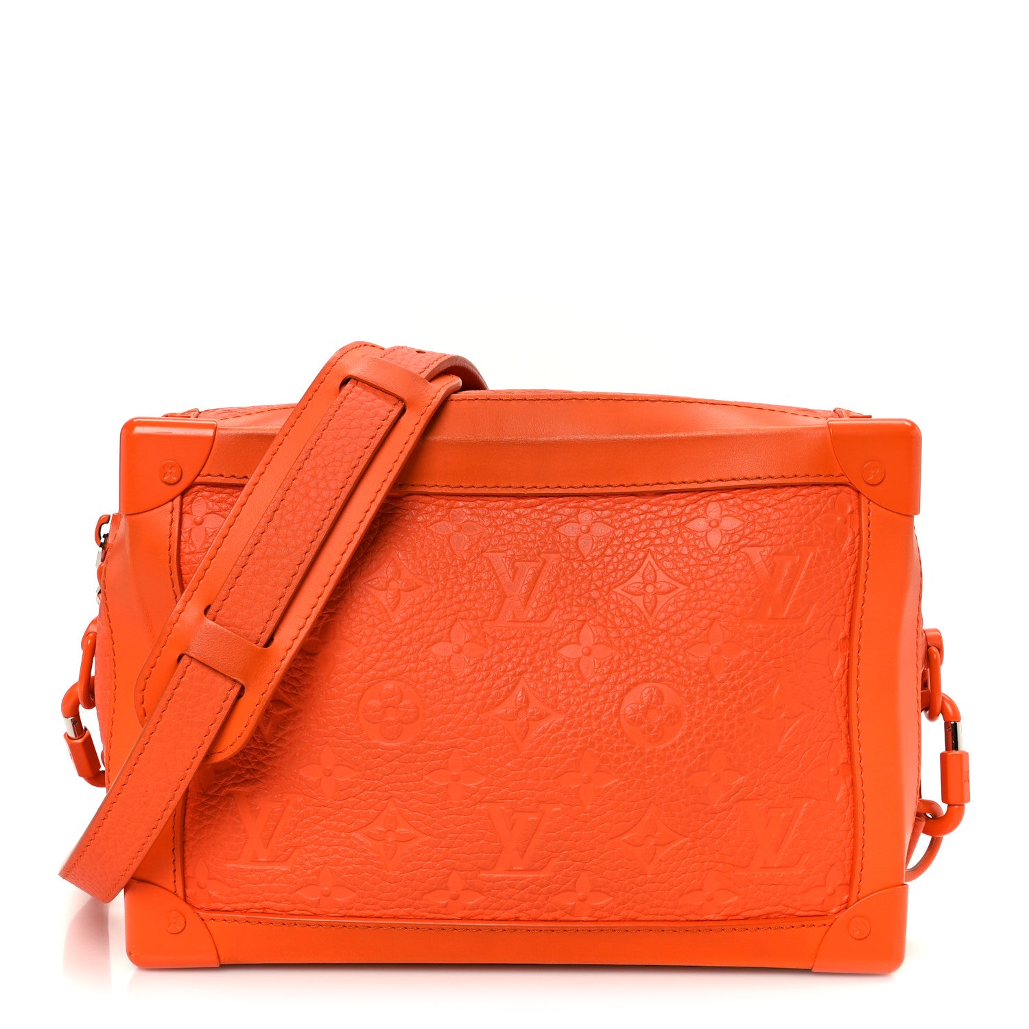 Louis Vuitton Taurillon Monogram Solar Ray Soft Trunk Orange 2 of 26