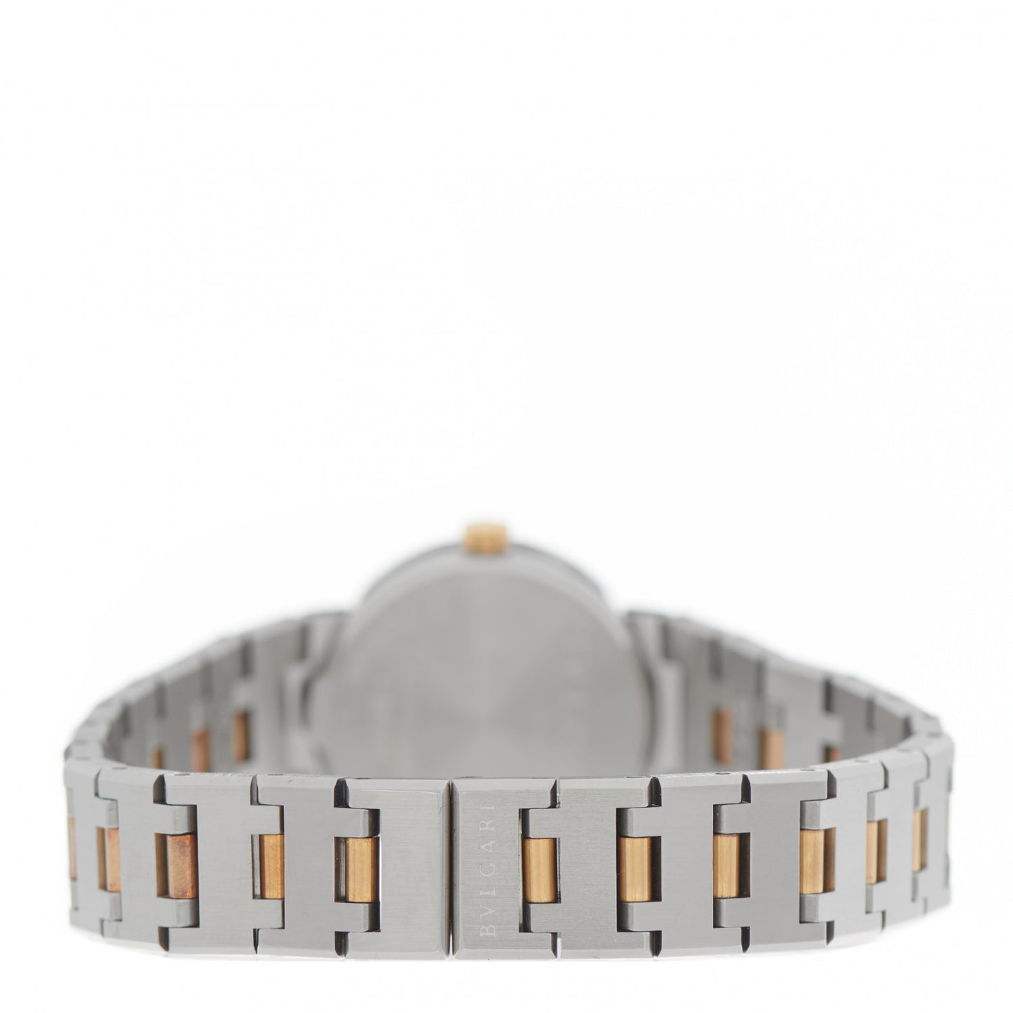 Stainless Steel 18K Yellow Gold 23mm Quartz Watch Black