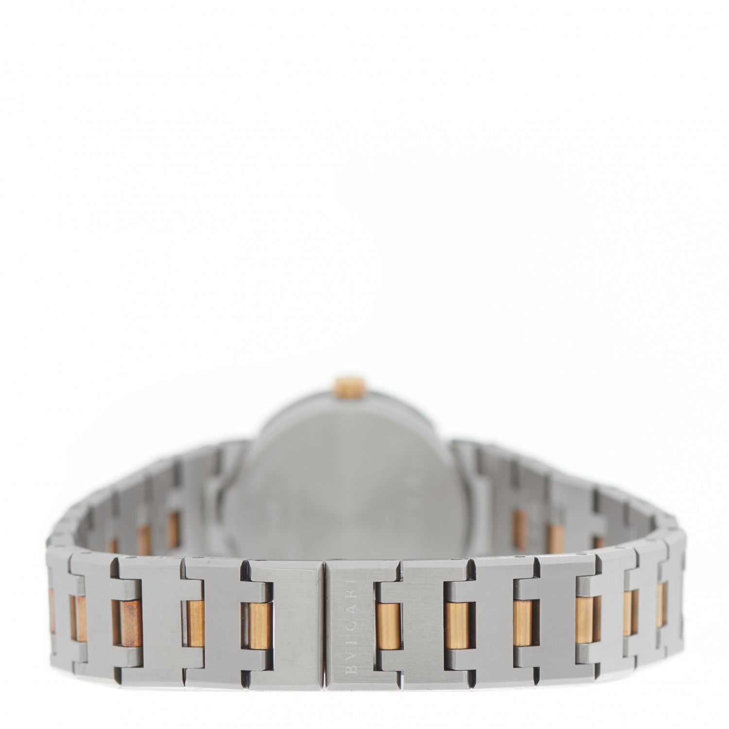 Bulgari Stainless Steel 18K Yellow Gold 23mm Quartz Watch Black 4 of 5