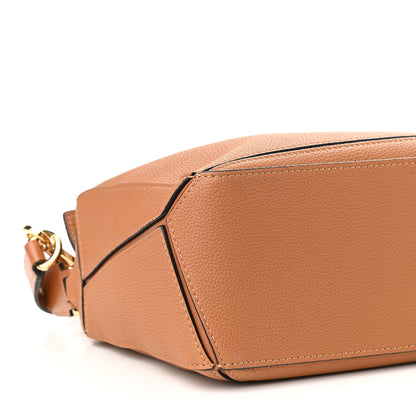 Loewe Grained Calfskin Small Puzzle Bag Tan 8 of 9