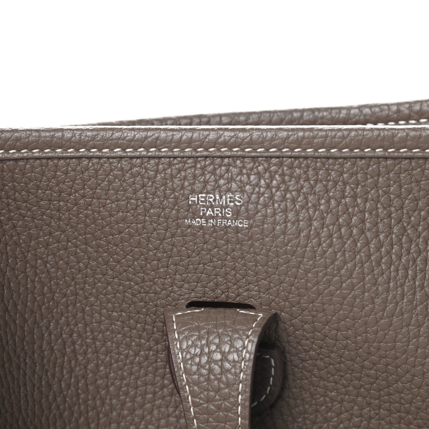 Hermes Taurillon Clemence Evelyne III PM Etoupe 6 of 13