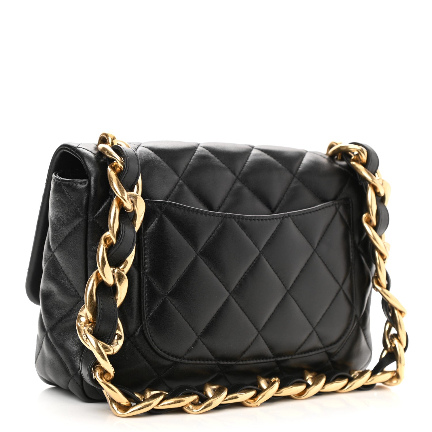 Chanel Lambskin Quilted Large CC Funky Town Flap Black 3 of 11