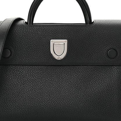 Christian Dior Grained Calfskin Medium Diorever Flap Black 8 of 13