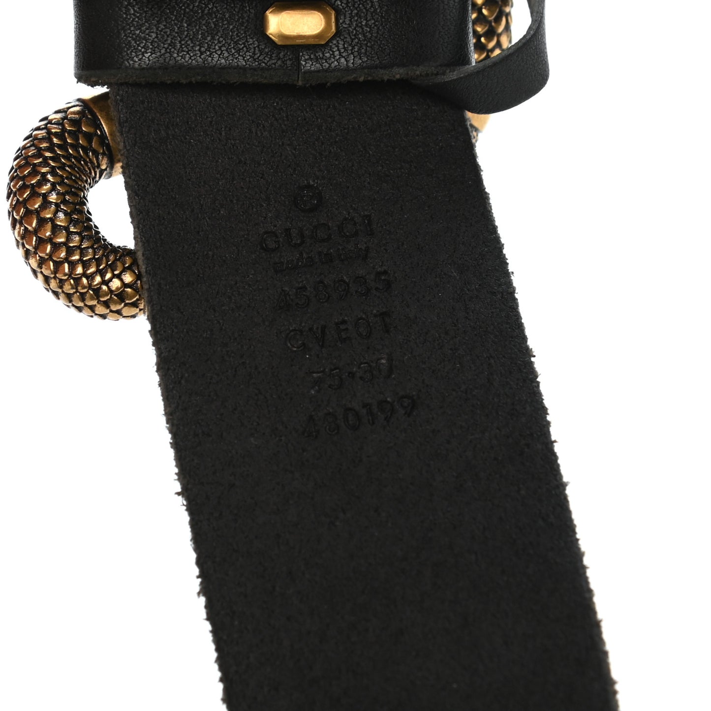 Calfskin Snake Belt 75 30 Black