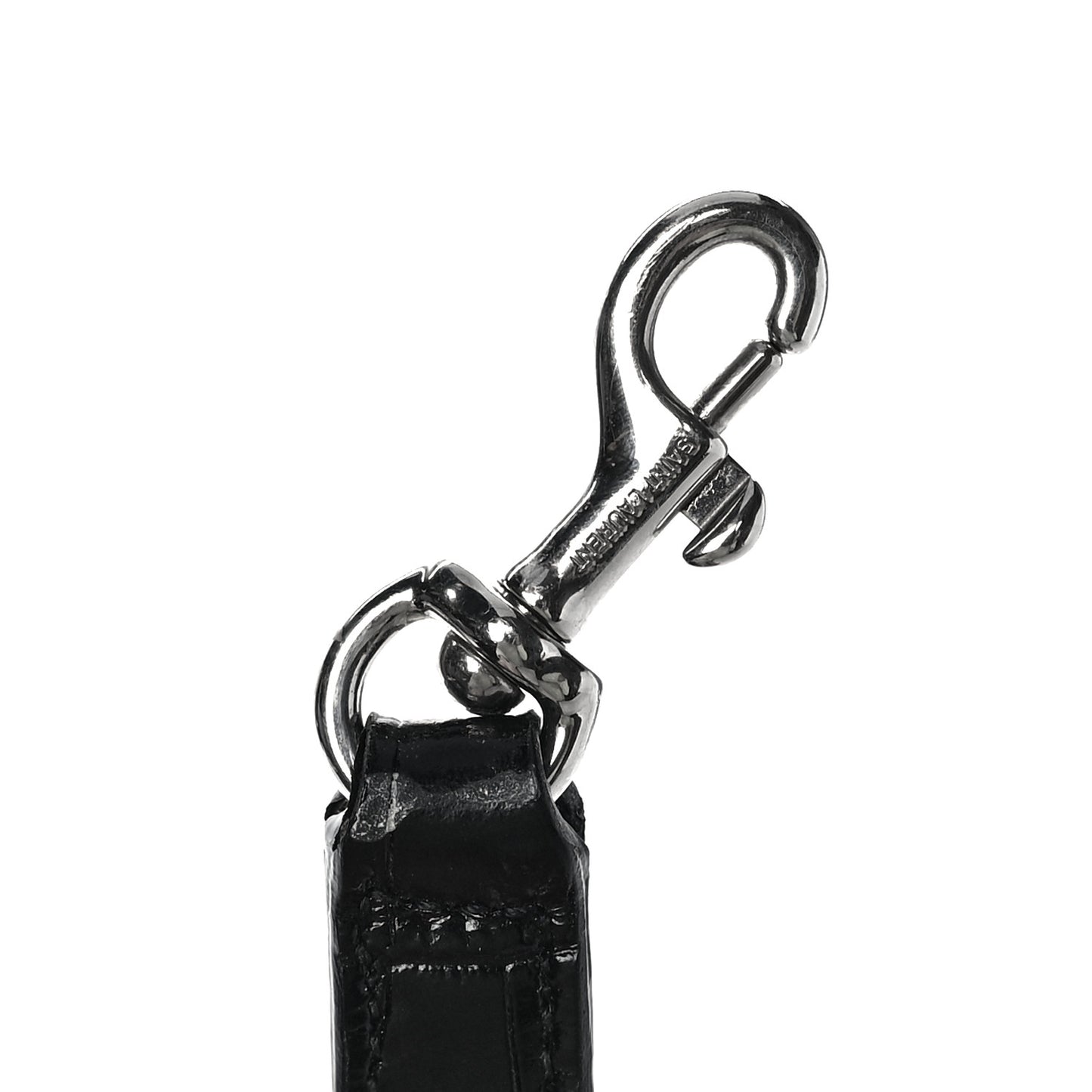 Calfskin Crocodile Embossed Baby Sac De Jour Black