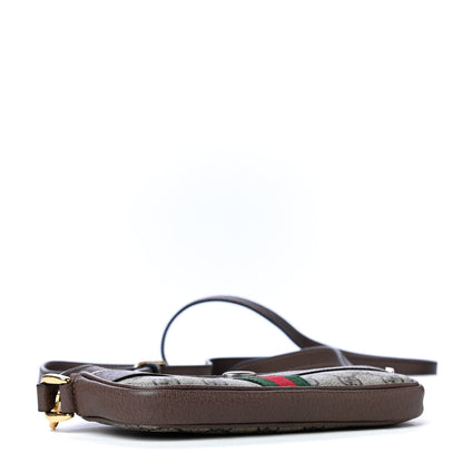 Gucci GG Supreme Monogram Web Mini Ophidia GG Bag Brown 3 of 4