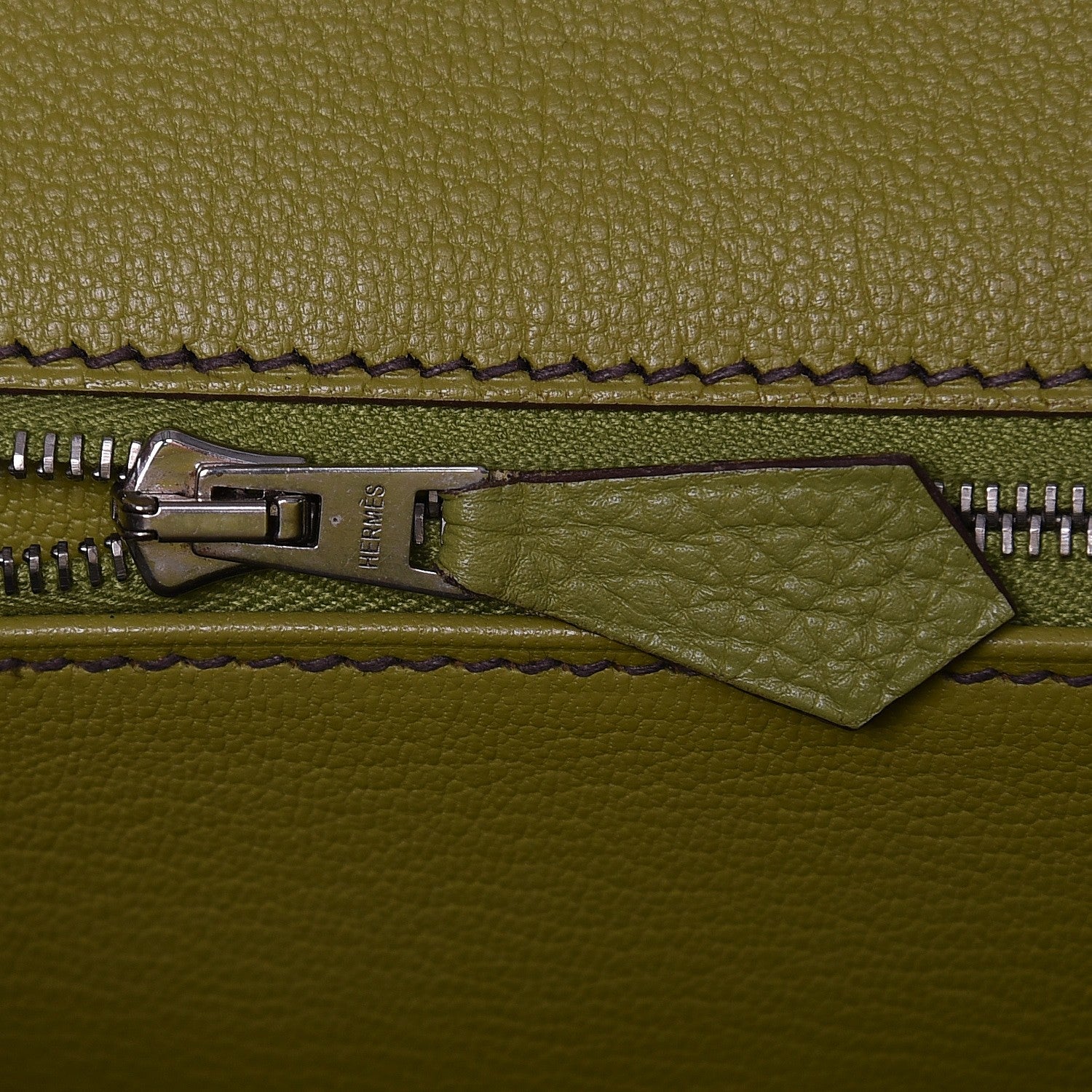 Hermes Togo Birkin 35 Vert Anis 8 of 31