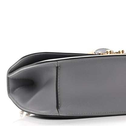 Valentino Garavani Vitello Medium Glam Lock Rockstud Flap London Stone 7 of 8