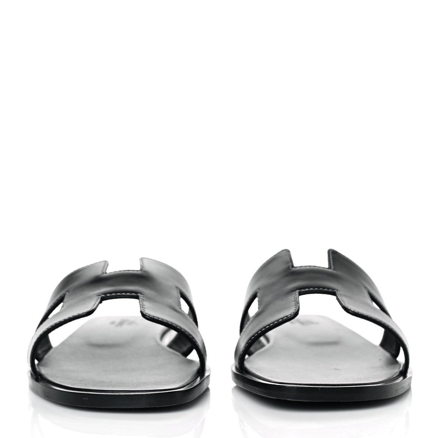 Box Calfskin Oran Sandals 37.5 Black