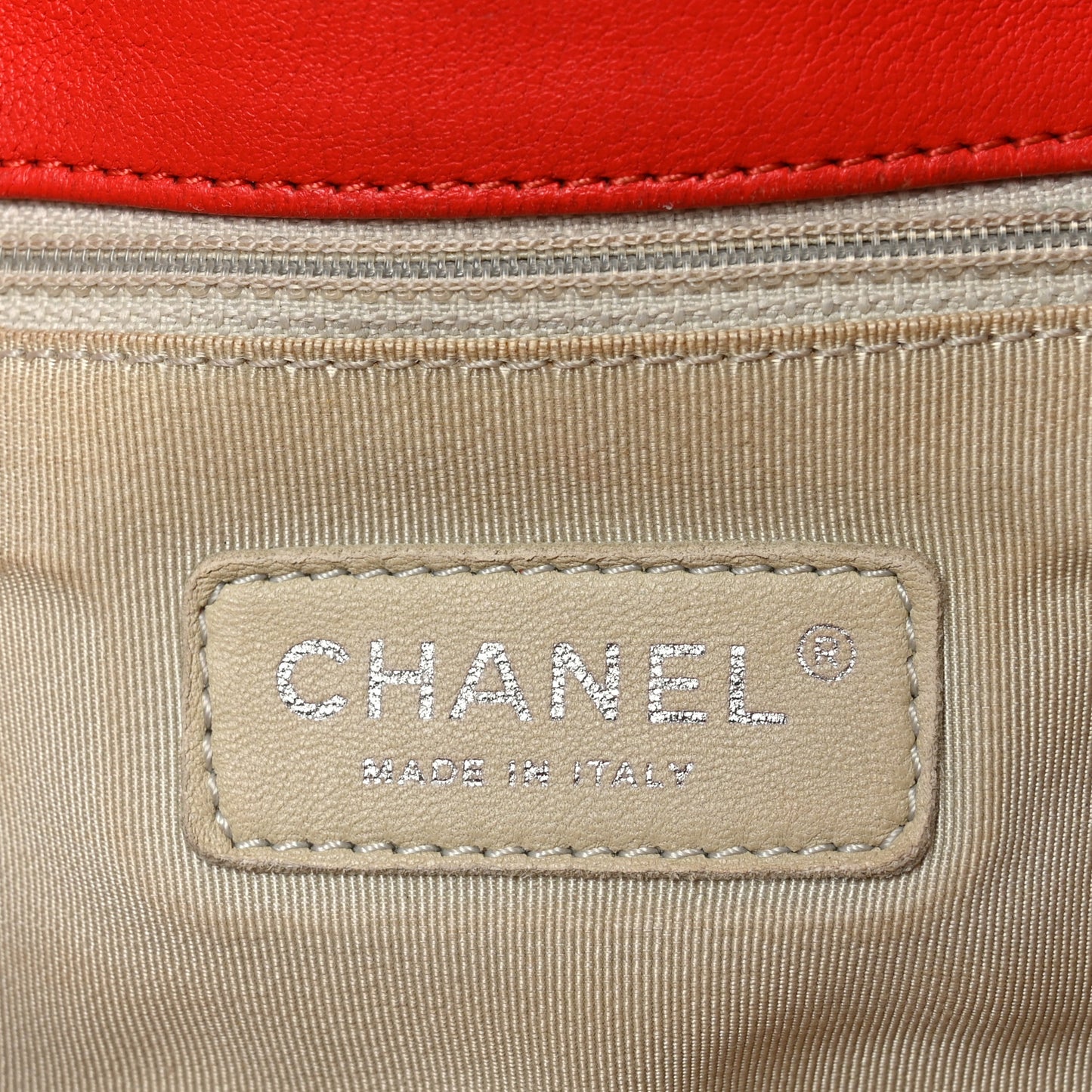 Washed Lambskin Quilted Maxi Chain Around Flap Red