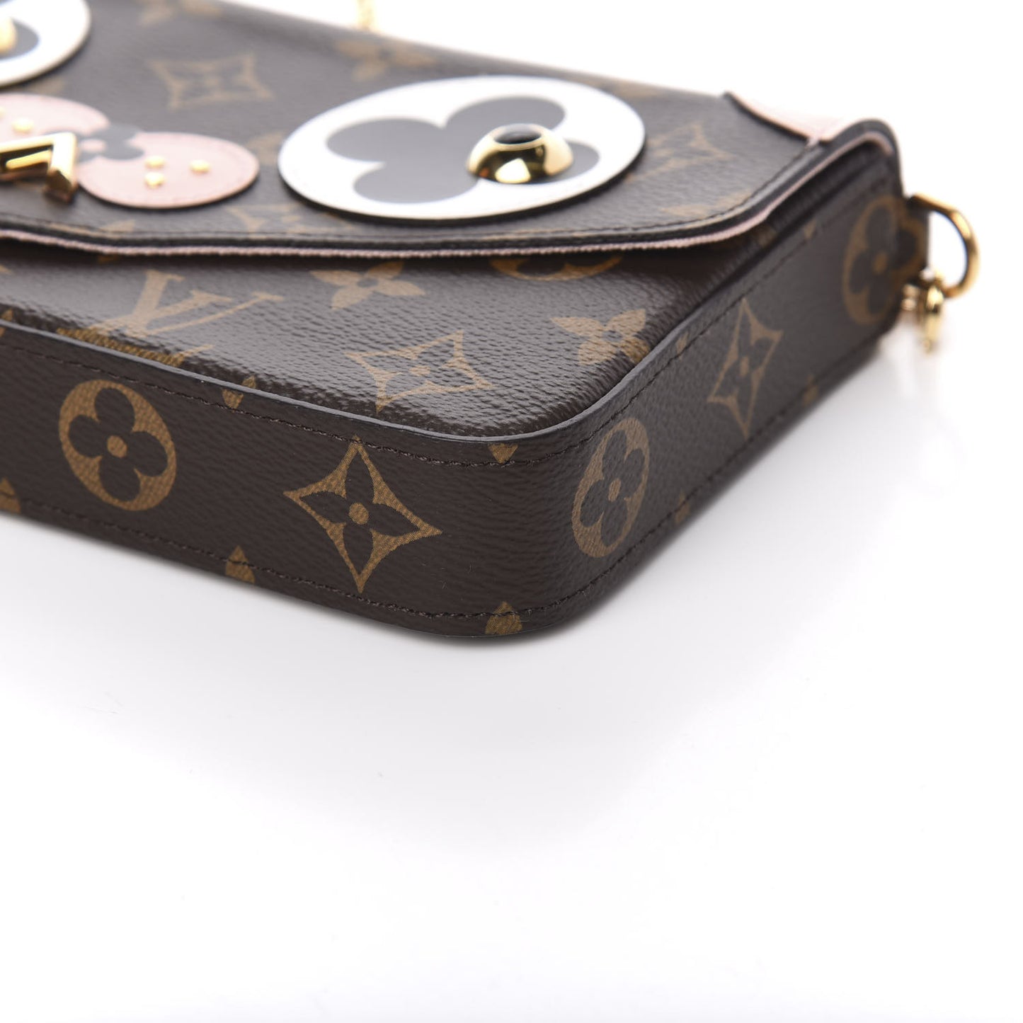 Monogram Valentine Dog Pochette Felicie Chain Wallet
