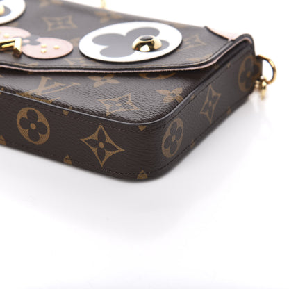 Louis Vuitton Monogram Valentine Dog Pochette Felicie Chain Wallet 8 of 11