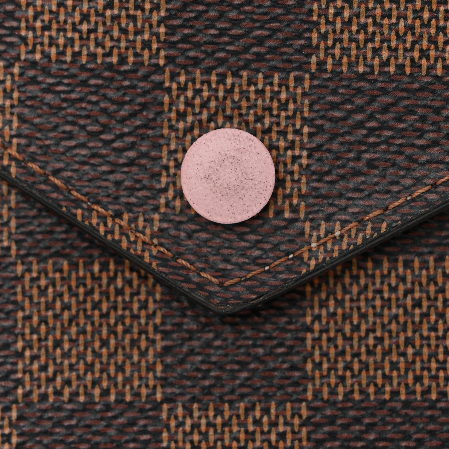 Louis Vuitton Damier Ebene Victorine Wallet Rose Ballerine 9 of 10