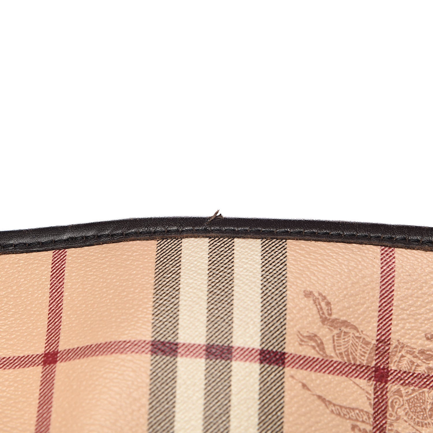Burberry Haymarket Check Large Canterbury Tote Chocolate 11 of 17