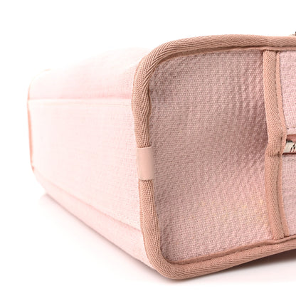 Chanel Canvas Deauville Small Bowling Bag Light Pink Light Pink 10 of 10