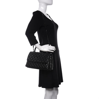 Chanel Caviar Quilted Small Coco Handle Flap So Black 2 of 11