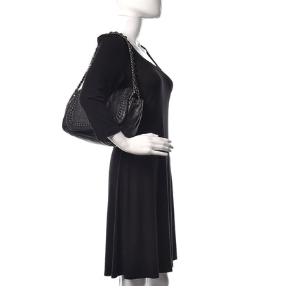 Chanel Metallic Goatskin Luxe Ligne Flap Black 2 of 12