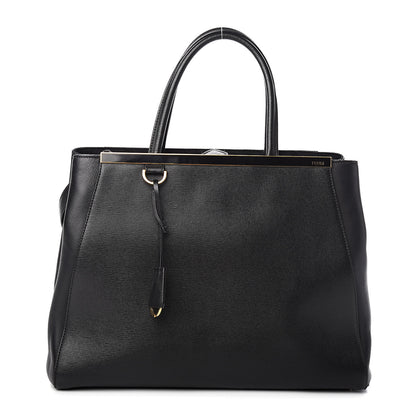Fendi Vitello Elite Regular 2Jours Tote Black 1 of 12