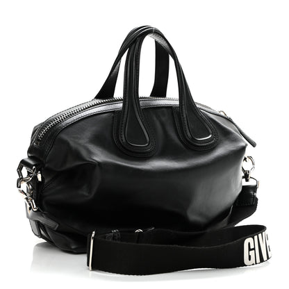 Givenchy Waxed Calfskin Small Nightingale Logo Strap Black 3 of 10