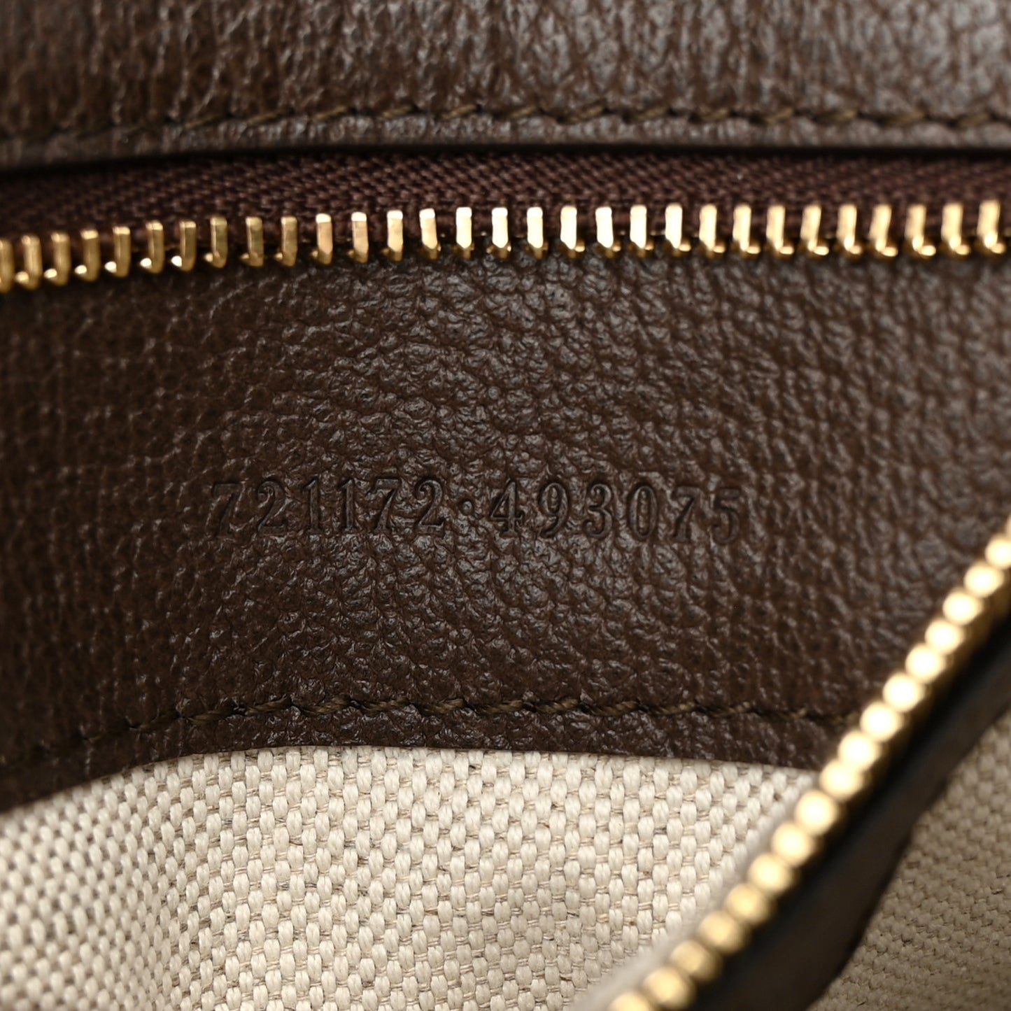 GG Supreme Monogram Textured Dollar Calfskin Web Medium Blondie Top Handle Shoulder Flap Bag Beige Ebony New Acero