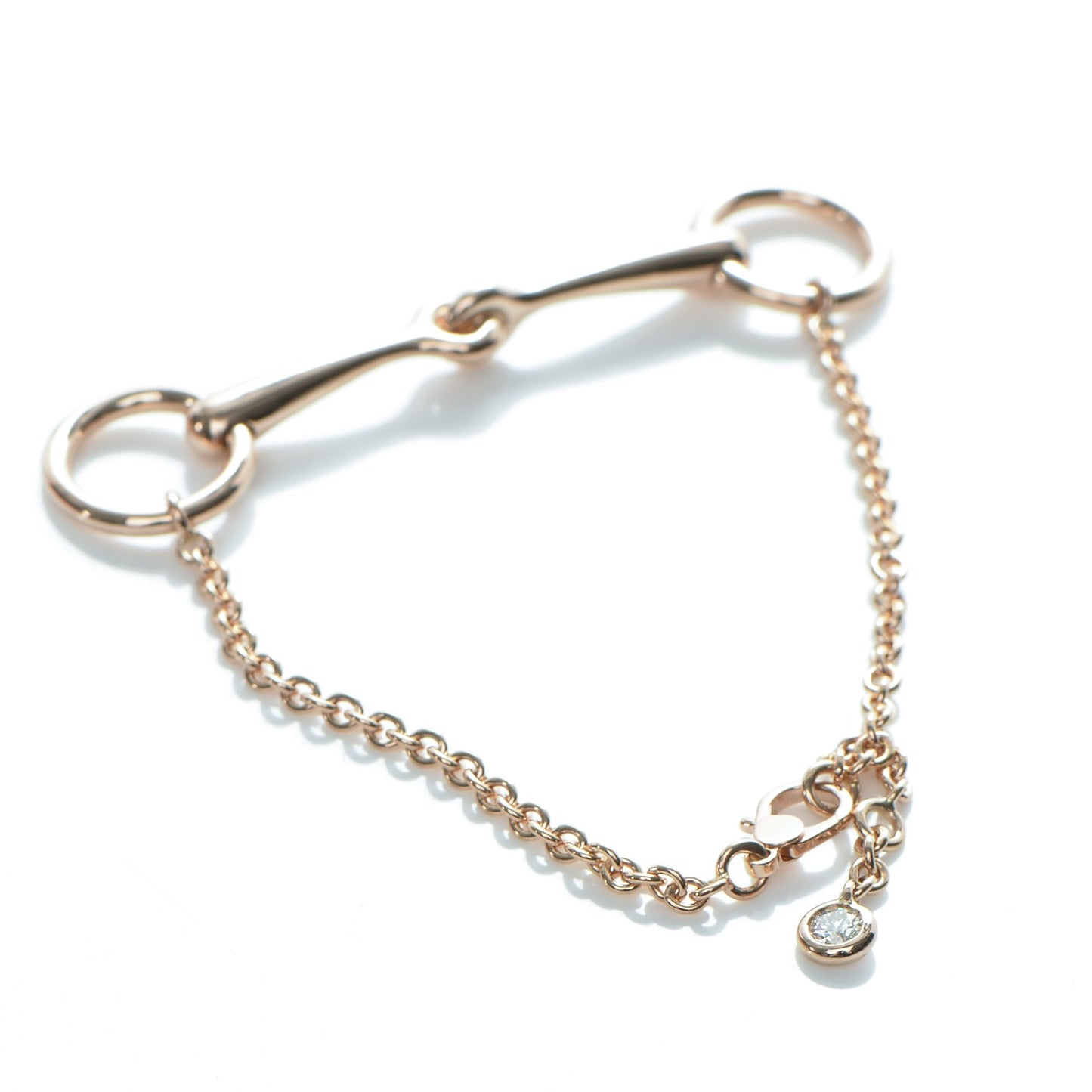 18K Rose Gold Diamond Filet d'Or TPM Bracelet Small