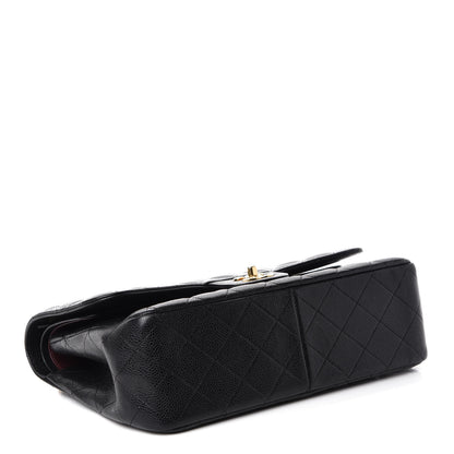 Chanel Caviar Quilted Jumbo Double Flap Black 5 of 15