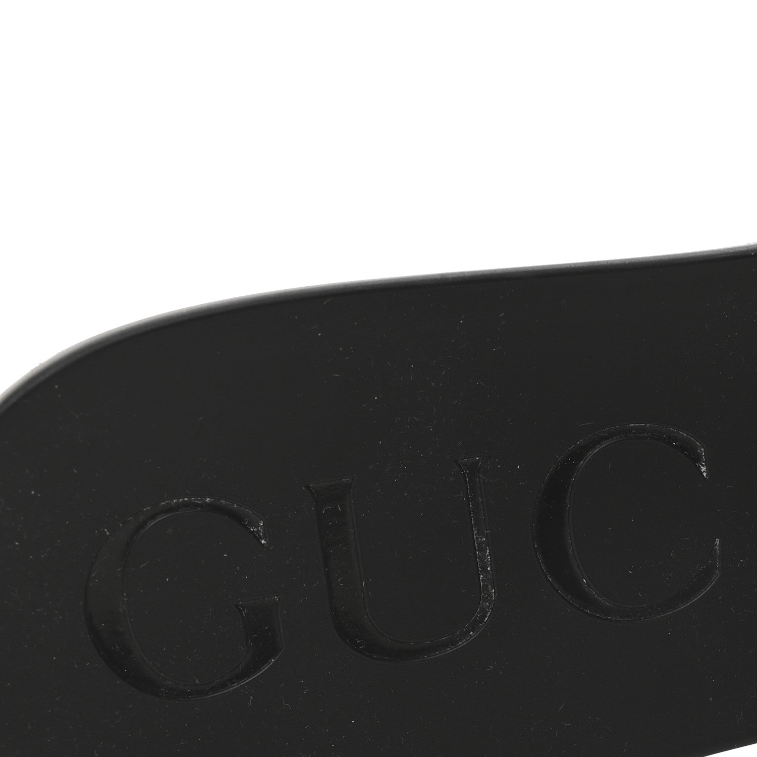 Gucci Rubber Womens Slide Sandals 40 Black 8 of 9