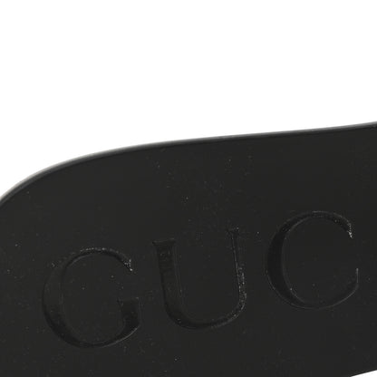 Gucci Rubber Womens Slide Sandals 40 Black 8 of 9