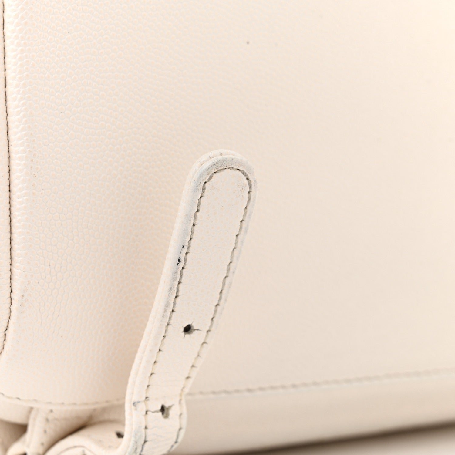 Chanel Caviar Quilted Business Affinity Backpack White 11 of 13