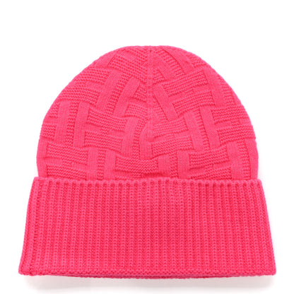 Hermes Wool Beanie Hat Rose Flash 3 of 6