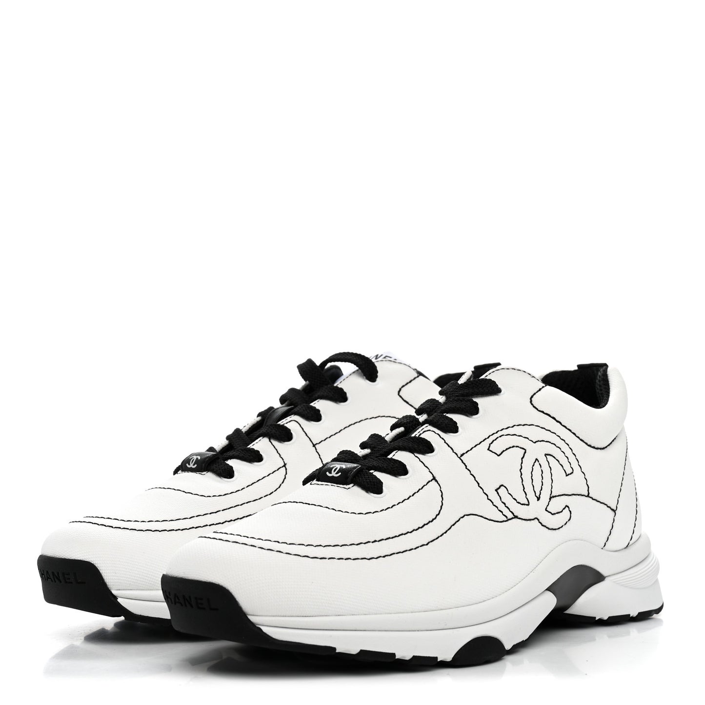 Cotton Womens CC Sneakers 41 White Black