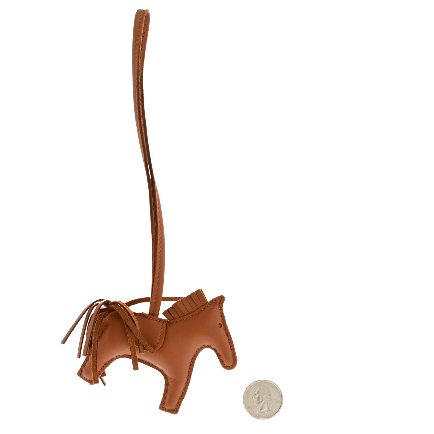 Milo Lambskin Grigri Rodeo Horse Bag Charm PM Gold