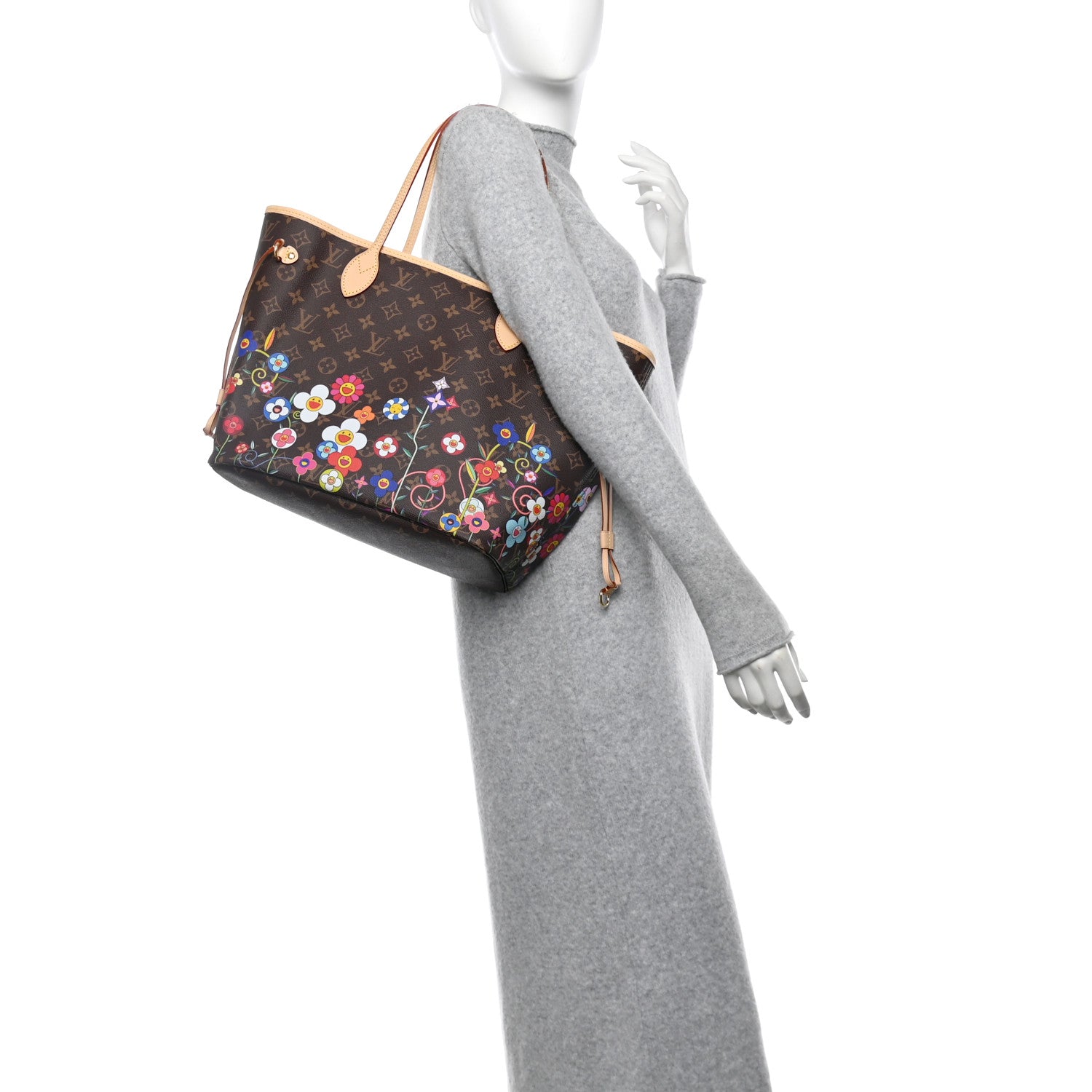 Louis Vuitton LV X TM Monogram Flowers Neverfull MM 2 of 11