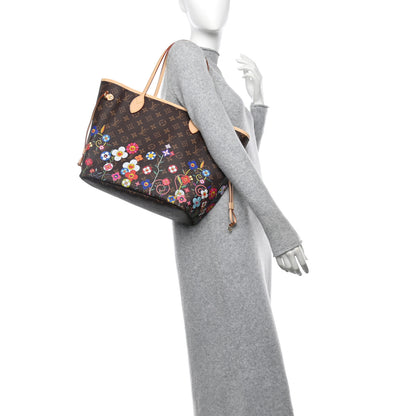 Louis Vuitton LV X TM Monogram Flowers Neverfull MM 2 of 11