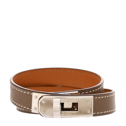 Hermes Swift Kelly Double Tour Bracelet S Etoupe 1 of 6