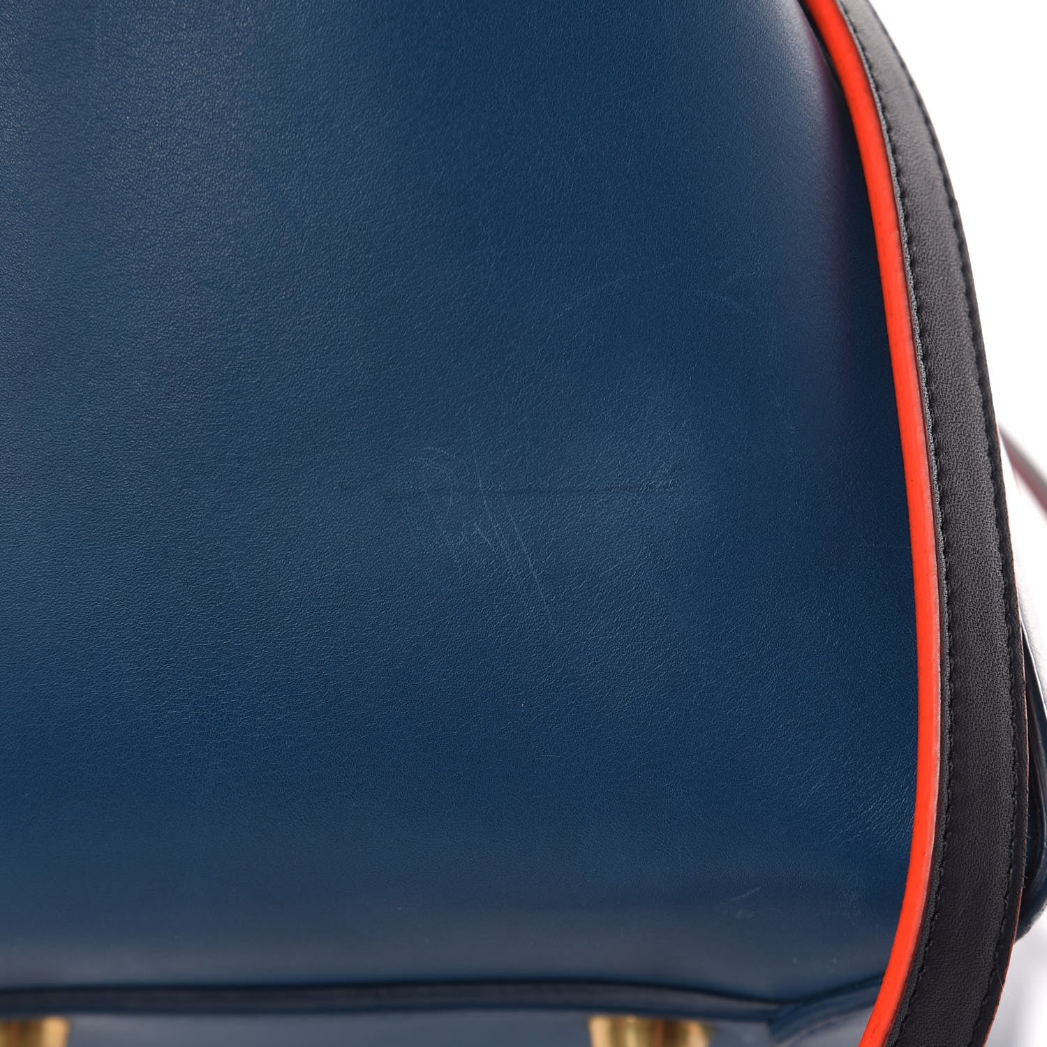 Celine Calfskin Mini Tri-Color Belt Bag Navy Blue 13 of 13