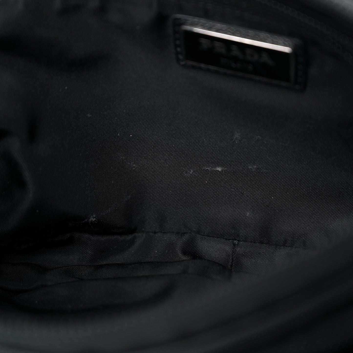 Tessuto Nylon Saffiano Belt Bag Black