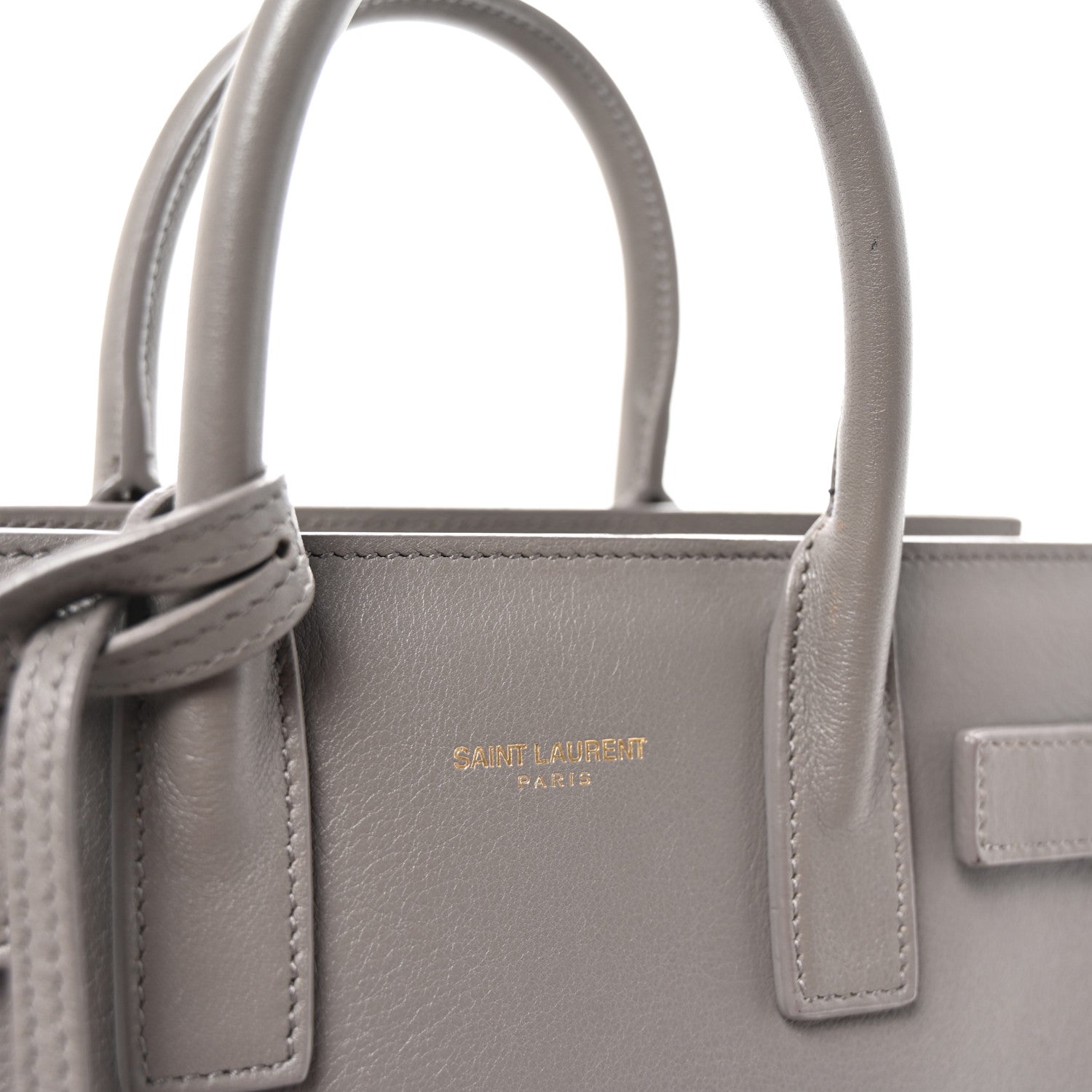 Saint Laurent Calfskin Nano Sac De Jour Fog 6 of 9
