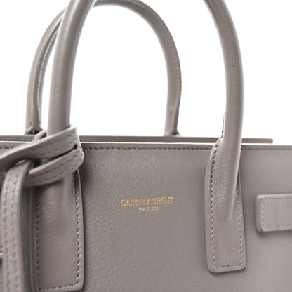 Saint Laurent Calfskin Nano Sac De Jour Fog 6 of 9