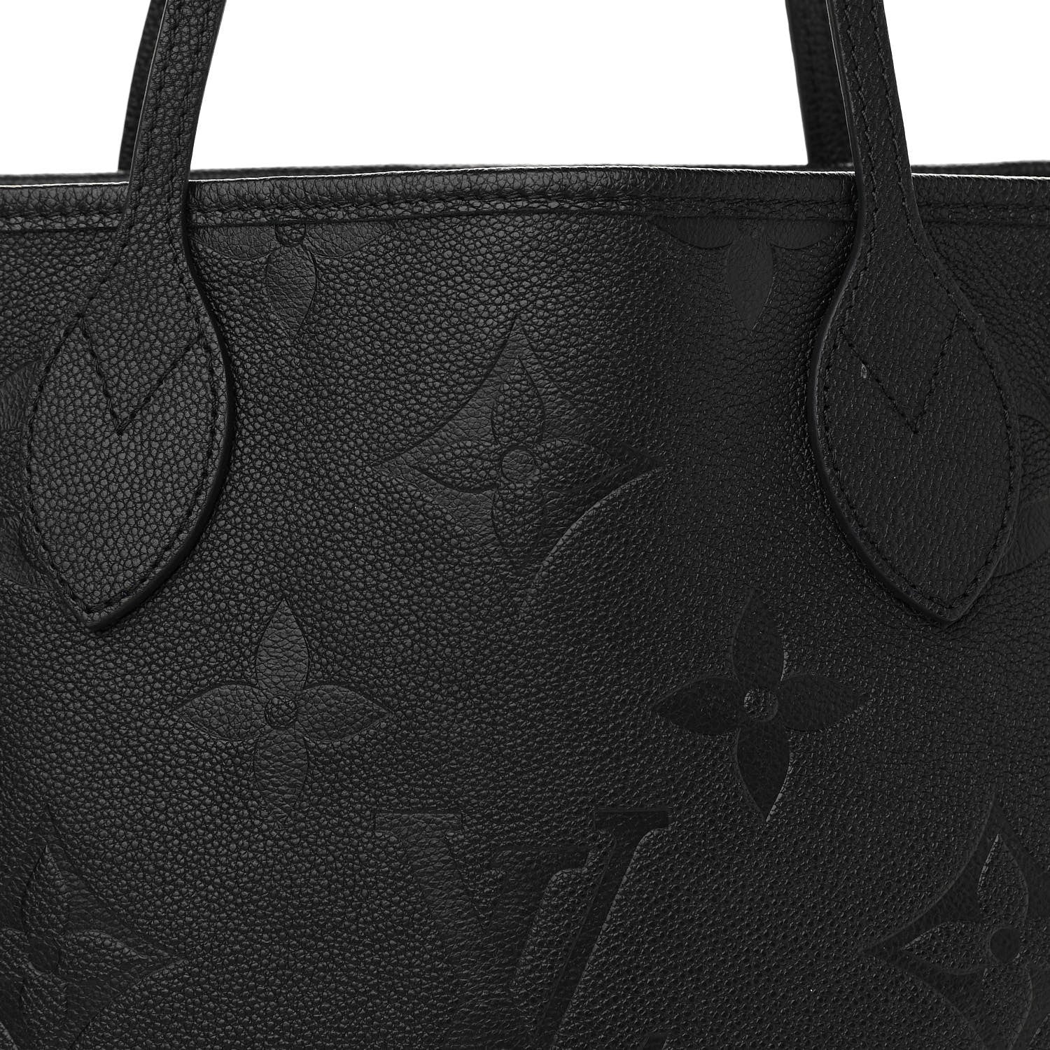 Louis Vuitton Empreinte Monogram Giant Neverfull MM Black 8 of 10