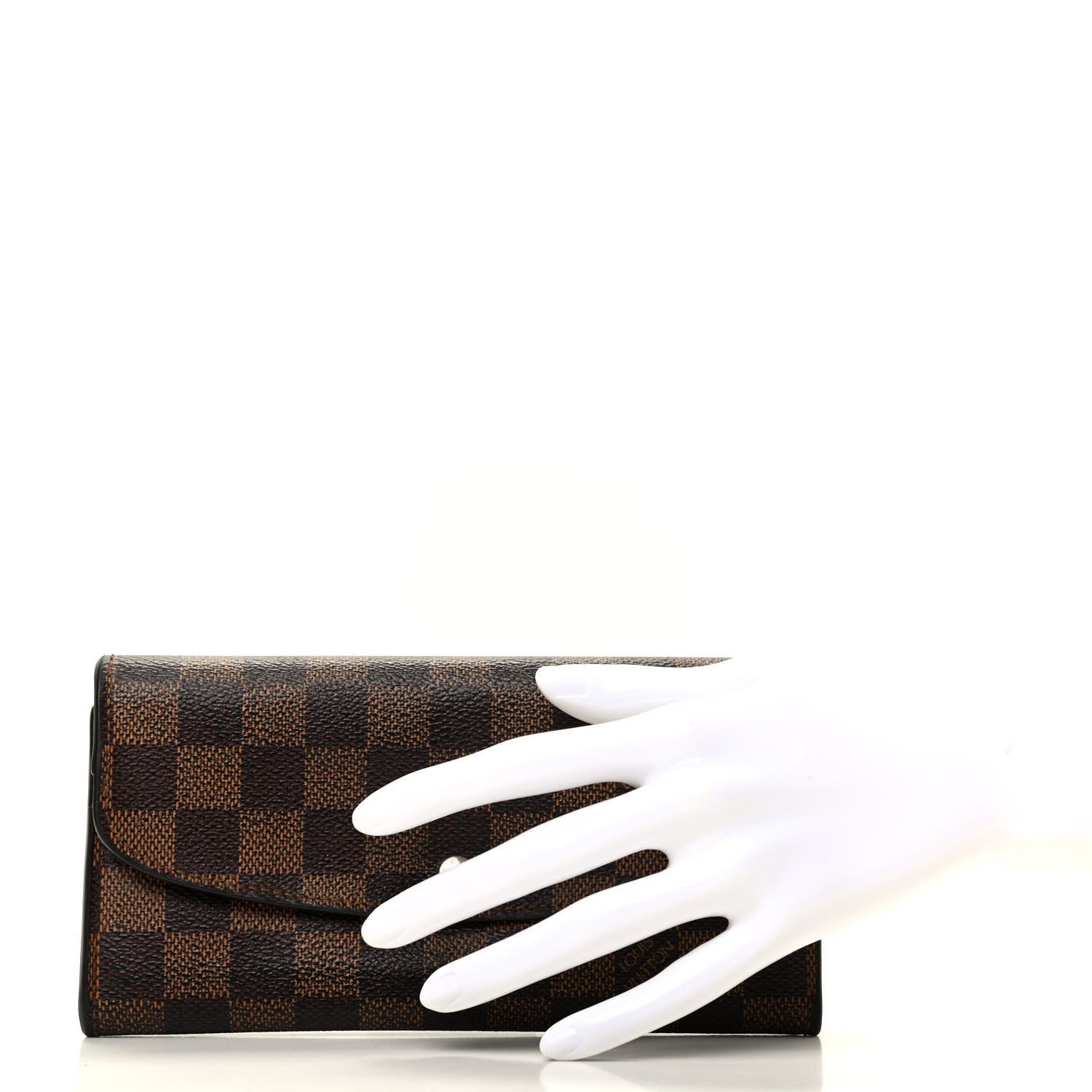 Louis Vuitton Damier Ebene Emilie Wallet 2 of 9