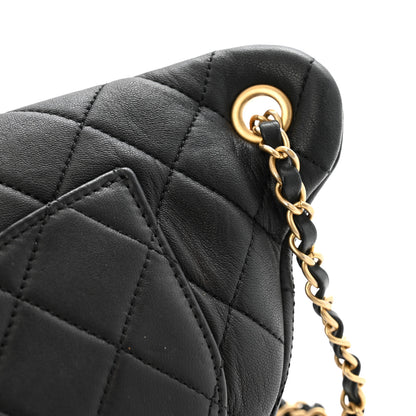 Chanel Lambskin Quilted All About Chains Waist Belt Bag Black 14 of 15