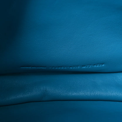 Balenciaga Satin Small Leopolda Shoulder Bag Blue 7 of 11