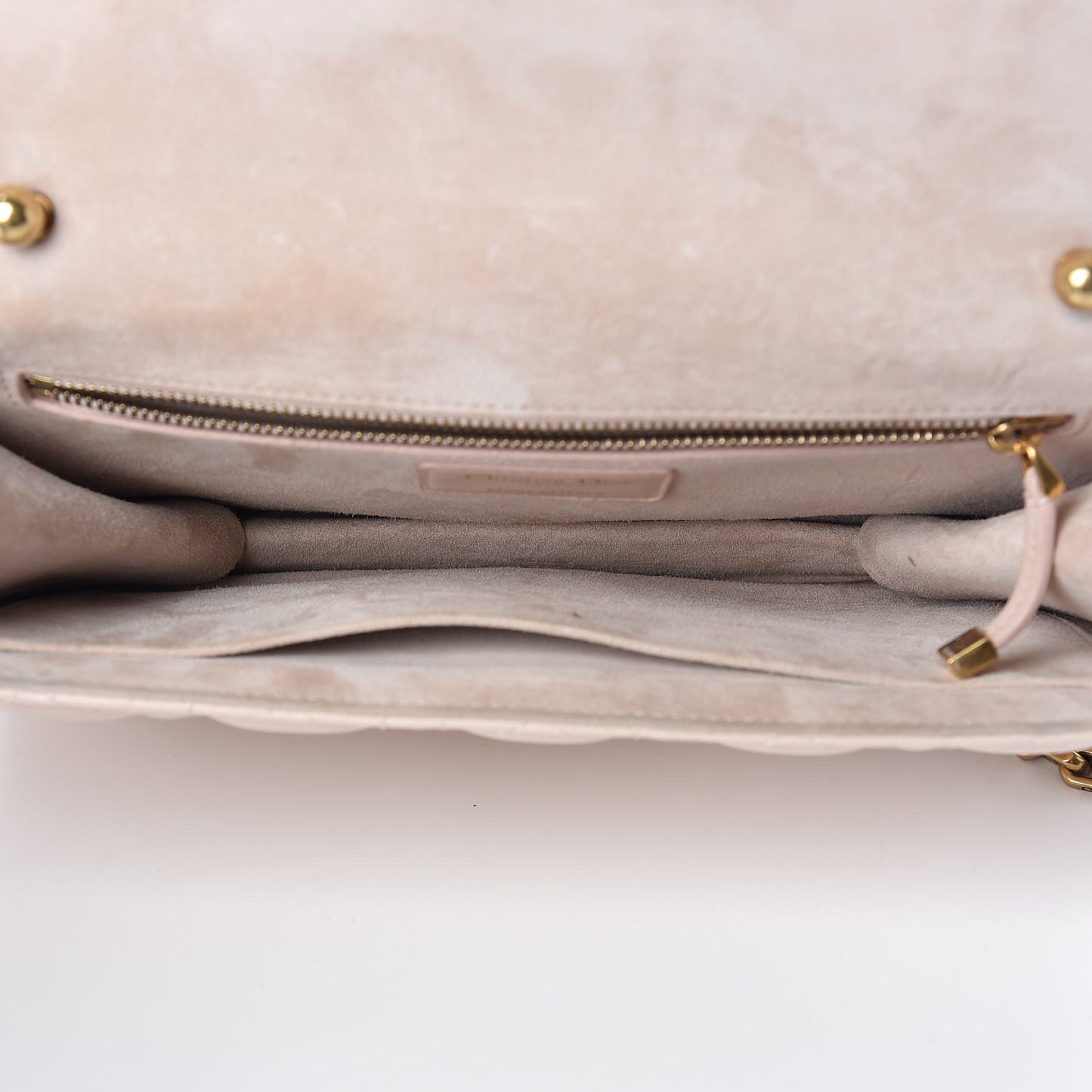 Lambskin Cannage Large Dioraddict Flap Rose Poudre