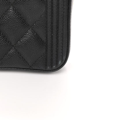 Chanel Caviar Quilted Small Boy Clutch With Chain Black 14 of 17